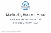 Stewart- A Value Driver Framework that Increases Company Value