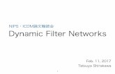 Dynamic filter networks