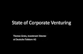 State of Corporate Venturing - A VC perspective on Markets and Outlook