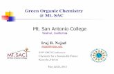 Green Organic Chemistry @ Mt. SAC by Iraj Nejad