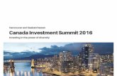 Canada Investment Summit 2016 Program Package