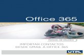 IMPORTAR CONTACTOS DESDE GMAIL A OFFICE 365