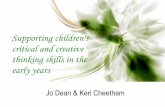 Supporting children's critical and creative thinking skills in the early ...