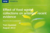 Effect of food waste collections on arisings: recent evidence, WRAP