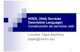 WSDL (Web Services Description Language) Construcción de ...