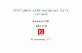 EC487 Advanced Microeconomics, Part I: Lecture 1