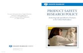 PRODUCT SAFETY RESEARCH POLICY