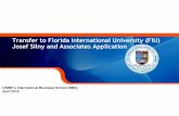 Transfer to Florida International University (FIU) Josef Silny and ...