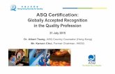 Slide show on ASQ Certificate Programs