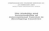 The Viability And Sustainability Of International Tourism In