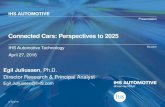 Connected Cars: Perspectives to 2025