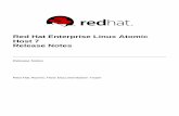 Red Hat Enterprise Linux Atomic Host 7 Release Notes