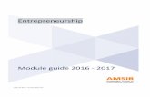 Entrepreneurship Module guide 2016 - 2017