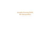 Google Grants/SEM for Nonprofits
