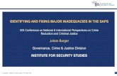 IDENTIFYING AND FIXING MAJOR INADEQUACIES IN THE SAPS ...