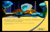 Queen's IRC Custom Labour Relations Certificate Program Brochure