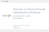 Tutorial on Neural Network Optimization Problems
