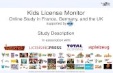 Kids License Monitor Online Study in France, Germany and the UK ...