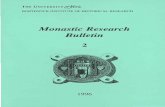 The Monastic Research Bulletin, Issue 2 (1996) (PDF , 825kb)