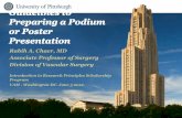 Guidelines to Preparing a Podium or Poster Presentation