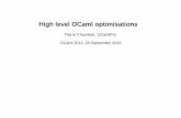 High level OCaml optimisations
