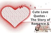 Cute Love Quotes - The Story of Romance & Love