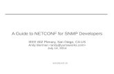 A Guide to NETCONF for SNMP Developers