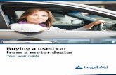Buying a used car from a motor dealer - Legal Aid