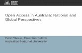 Open Access in Australia: National and Global Perspectives