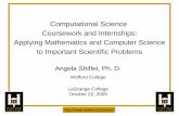 Computational Science Internships: Applying Mathematics and ...