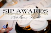 2016 SIP Awards Results