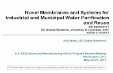 Novel Membranes and Systems for Industrial and Municipal Water ...