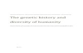 The genetic history and diversity of humanity