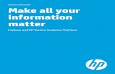 Make all your Information Matter: Hadoop and HP Vertica Analytics ...