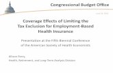 Coverage Effects of Limiting the Tax Exclusion for Employment ...