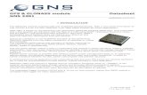 GPS & GLONASS module GNS 3301 Datasheet