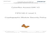 Cyberflex Access 64K V2 Cryptographic Module Security Policy