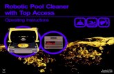 Robotic Pool Cleaner with Top Access