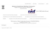 MHRD, National Institutional Ranking Framework (NIRF)