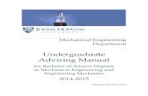 2014-15 Johns Hopkins Undergrad Advising Manual