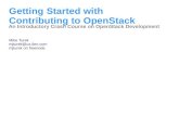 Getting Started with Contributing to OpenStack