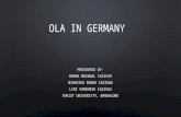 Entry of Ola in Germany with PESTLE and SWOC anylysis.
