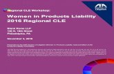 Women in Products Liability 2016 Regional CLE