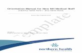 Orientation Manual for New NH Medical Staff Template