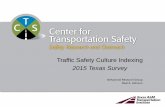 Traffic Safety Culture Indexing: 2015 Texas Survey