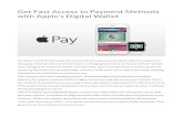 Get Fast Access to Payment Methods with Apple’s Digital Wallet