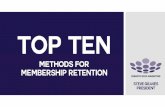 Top 10 Methods for Membership Retention