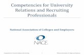 NACE Competencies for University Relations & Recruiting