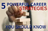 5 Powerful Career Strategies You Should Know