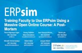 Training Faculty to Use ERPsim Using a Massive Open Online Course: A Post- Mortem